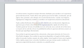 Ejemplo de texto generado con la función =rand()