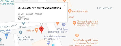 Google map lokasi atm setor tunai medan