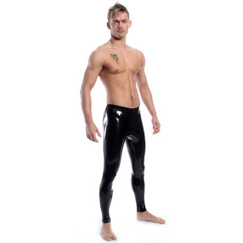  which begs the question Are shiny black leggings okay for men too