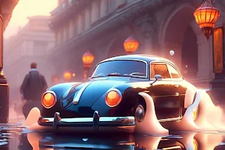 Luxury Car AI Art Image