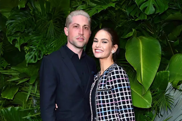 Lily James and Michael Schuman