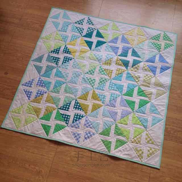 Patchwork Windmill Quilt 