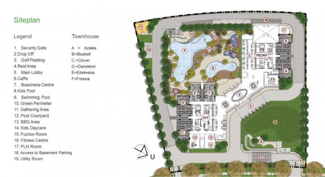 Siteplan Spesifikasi Golf Apartemen Pacific Garden Suites Alam Sutera www.rumah-hook.com