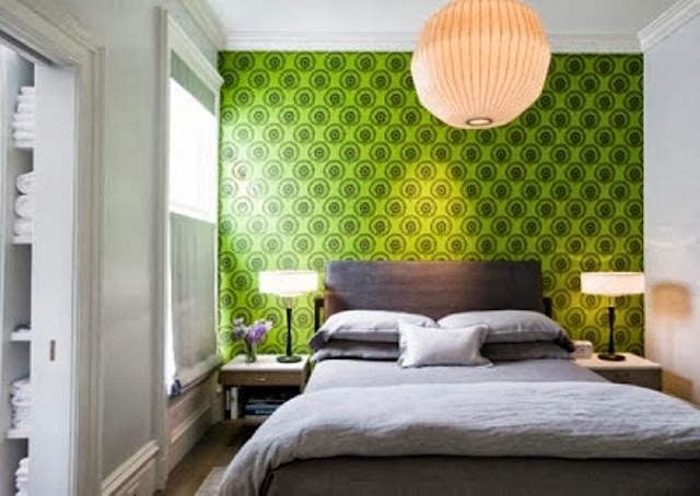 Desain Wallpaper Dinding Cantik  Untuk Kamar Tidur