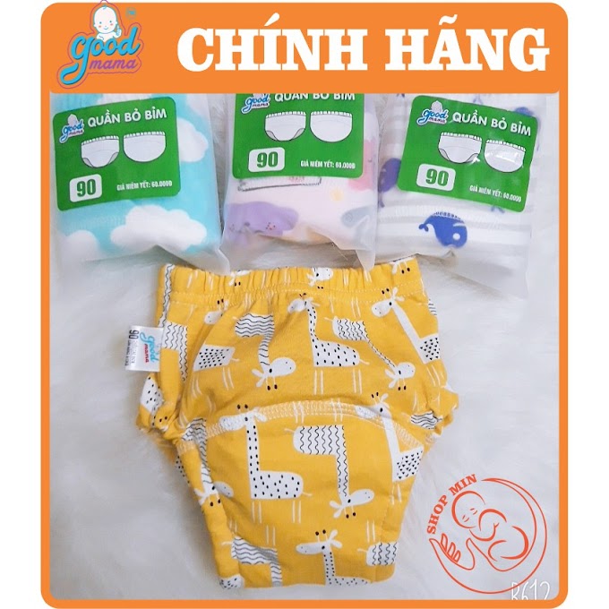 Quần bỏ bỉm Goodmama 6 lớp hàng Việt Nam cho bé từ 5-17kg Size 80/90/100/110 SL 1 cái