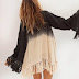 Perfect ladies feathery jacket hippie 