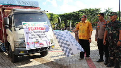 Pelepasan Penyaluran Cadangan Pangan Pemerintah Untuk Pemberian Bantuan Pangan Tahun 2024 Kab. Parigi Moutong.