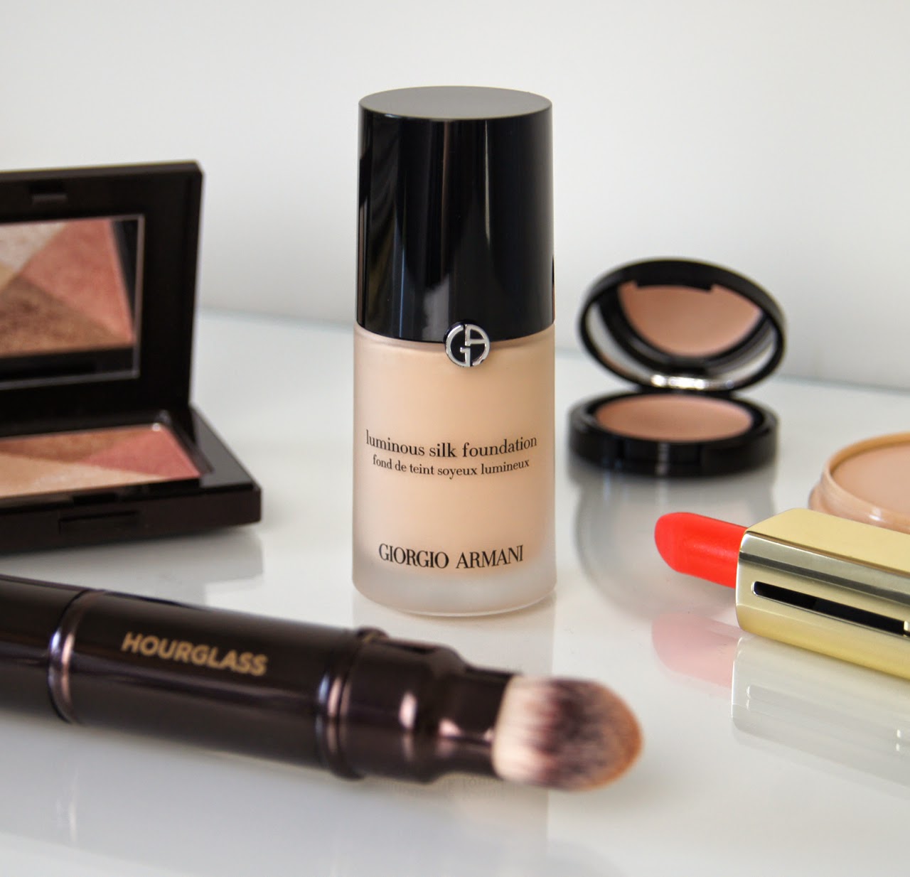 giorgio armani luminous silk foundation review swatch shade 3.5