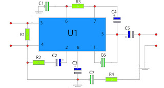 KA2201 , LM820M, TBA820M, U820power amplifier schematic