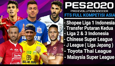  A new android soccer game that is cool and has good graphics FTS 20 Mod PES 2020 Mobile Full Asia