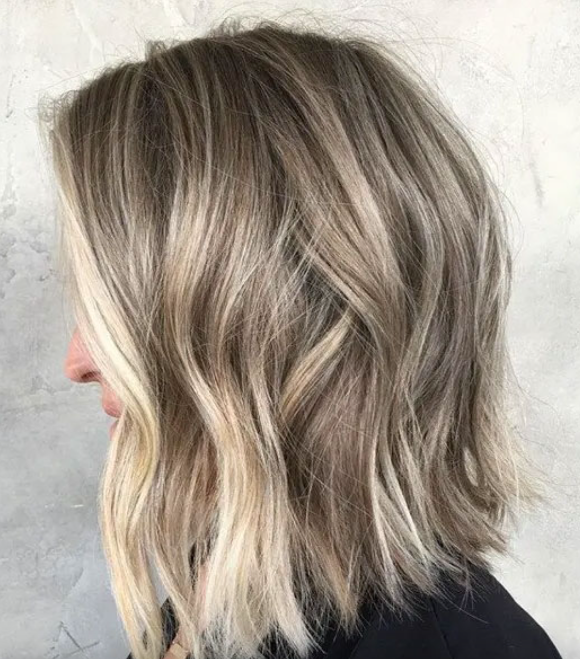 cool blonde balayage short hair