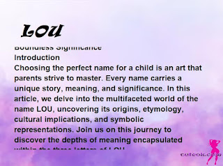 meaning of the name "LOU"