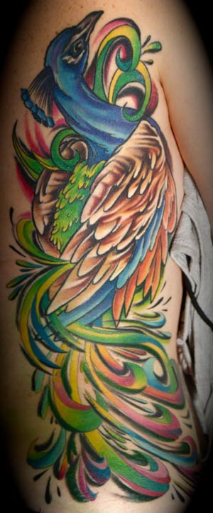 peacock tattoo gallery