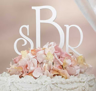 Wedding Cake Toppers Monogram