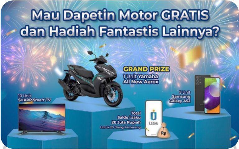 I.saku Hadiah Motor