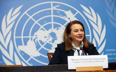 UNGA President Maria Fernanda Espionosa to visit Pakistan on Jan 18