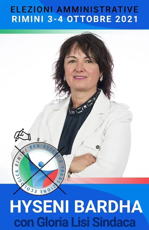 Candidata albanese Bardha Hyseni per il Consiglio Comunale di Rimini