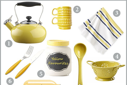 Chocolate Shavings: Yellow Kitchen Accessories