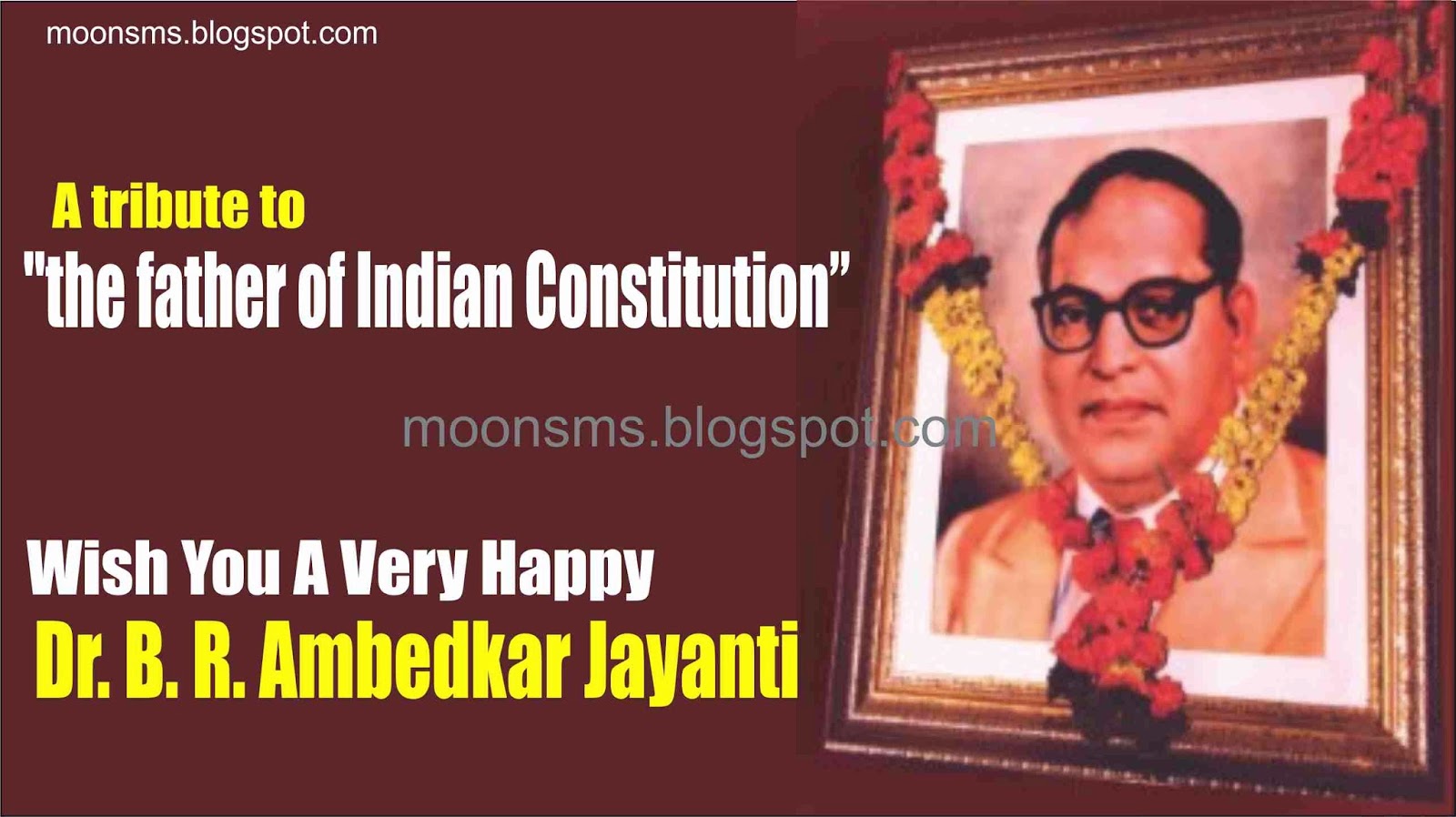 Happy Dr.Babasaheb Ambedkar Jayanti 2014 sms text message Quotes in English Hindi with gif animated images photos Hd wallpaper Greetings for Facebook whatsapp 