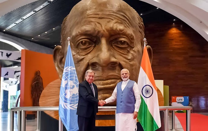 Prime Minister Modi meets with UN Secretary-General Guterres