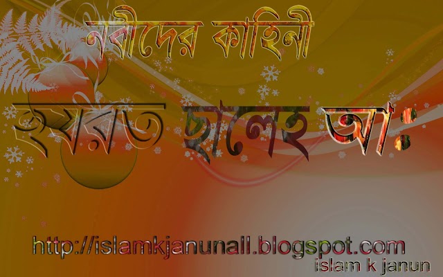 সালেহ (আঃ) এর জীবনি, হযরত সালেহ (আঃ) এর কাহিনী,নবীদের কাহিনী।