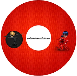 Etiquetas de Prodigiosa Ladybug para CD's. 