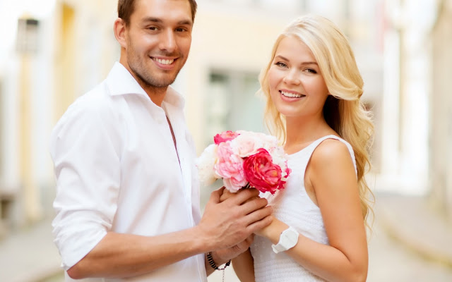 fotos de parejas con flores