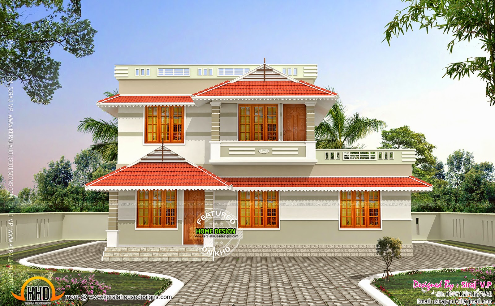  Kerala  style low  cost  double storied home  Kerala  home  