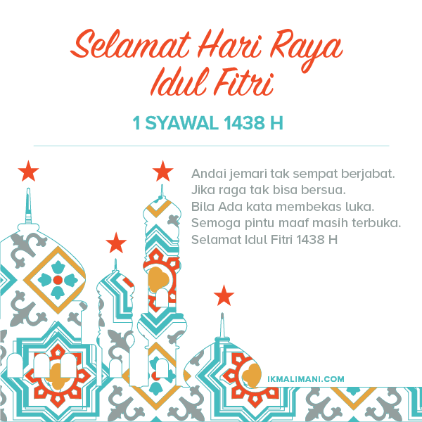 Gratis Desain Kartu Ucapan Selamat Idul Fitri 2017