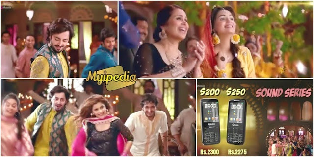 Danish Taimoor & Sohai Ali In Qmobile S200 TVC 2015