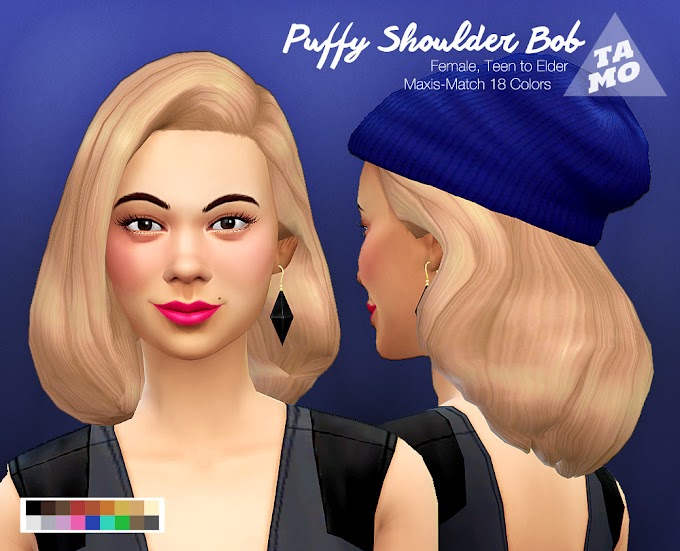 [TS4] Puffy Shouldeer Bob