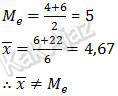 Nilai rata-rata dan median untuk bilangan asli p = 6