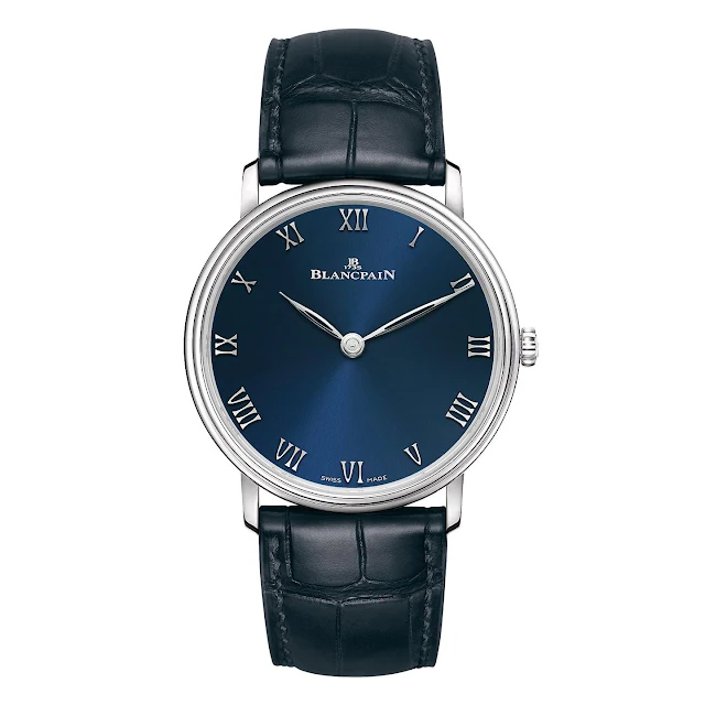 Blancpain Villeret Ultraplate Blue Dial ref. 6605-3440-55A