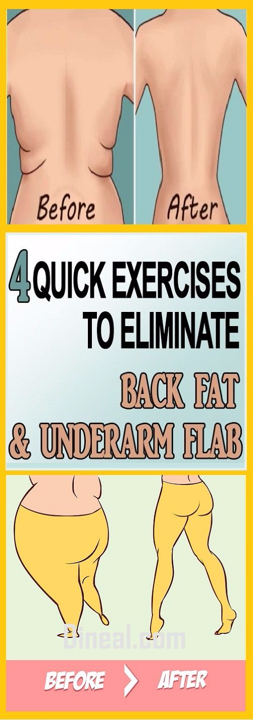 4 QUICK EXERCISES TO GET RID OF UNDERARM FLAB AND BACK ...