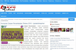 Baca Gratis Cerpen Terbaru dan Terupdate