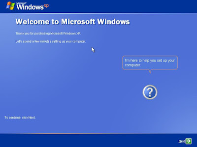 windows XP installation