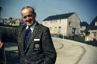 Charles Manclark in Tayport Scotland - European trip - August 10, 1961 - Note: Tayport is the town where Charles was born on August 10, 1903