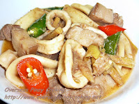 Ginataang Pusit at Baboy