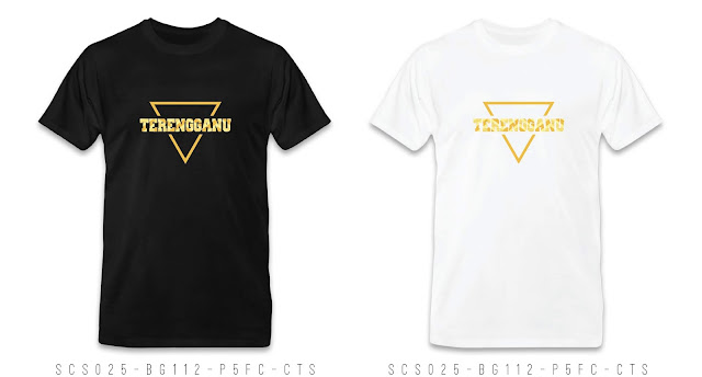 SCS025-BG112-P5FC-CTS Terengganu T Shirt Design Terengganu T shirt Printing Custom T Shirt Courier To Terengganu Malaysia