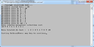 Selection Sort Ascending 1