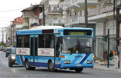 Mercedes O402 z AKK Katerini w Paralii