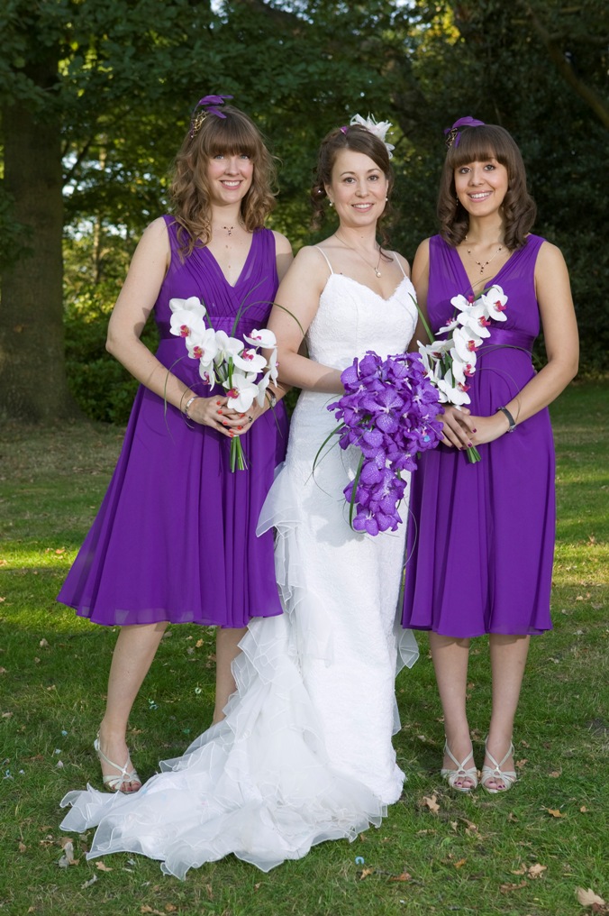wedding flowers purple