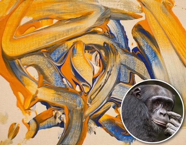 Lukisan Hasil Karya Gajah Dan Primata