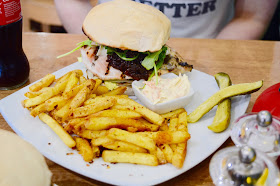 Messy Jessie Burger at Atomic Burger Bristol