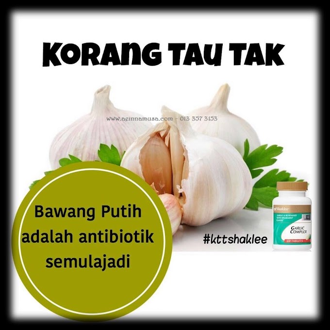 Korang Tahu Tak #1 : Antibiotik Semulajadi Ada Di Dapur Rumah Semua Orang!