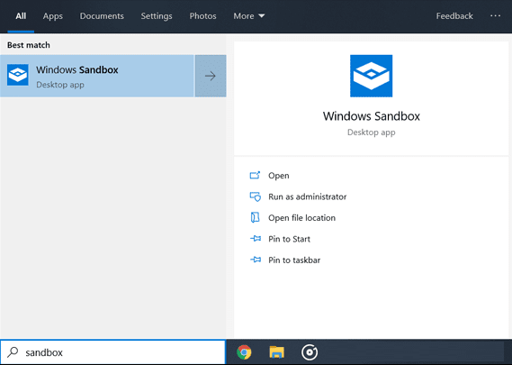 شرح تفعيل Windows Sandbox الميزة الجديدة في الويندوز 10 الجديد 1903