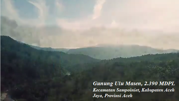 Profil Gunung Ulu masen - Sampoiniet, Aceh Jaya,