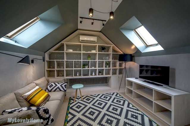 Loft Room With Custom Furniture
