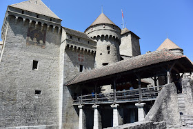 Fachada principal Castillo de Chillon - Montreux - Suiza Fachada principal Castillo de Chillon - Montreux - Suiza