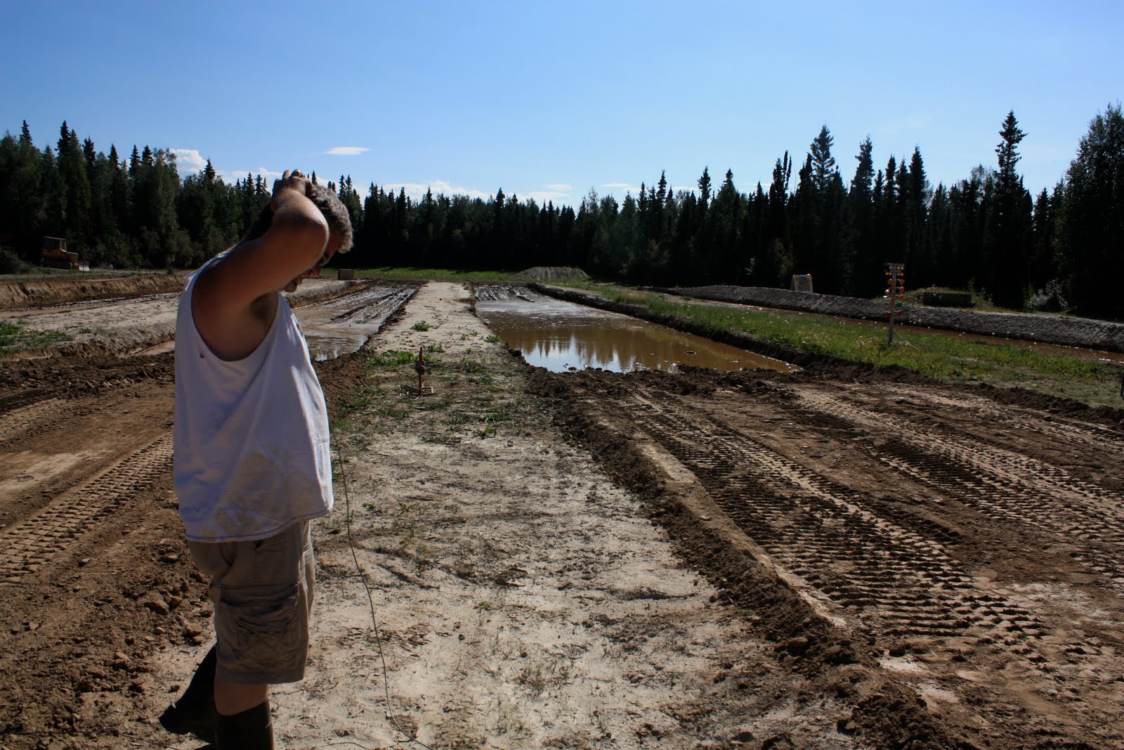 I think mud bogging involves